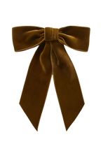 Tyche Wide Velvet Bow Barrette