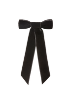 Tyche Wide Velvet Bow Barrette