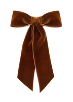 Tyche Wide Velvet Bow Barrette